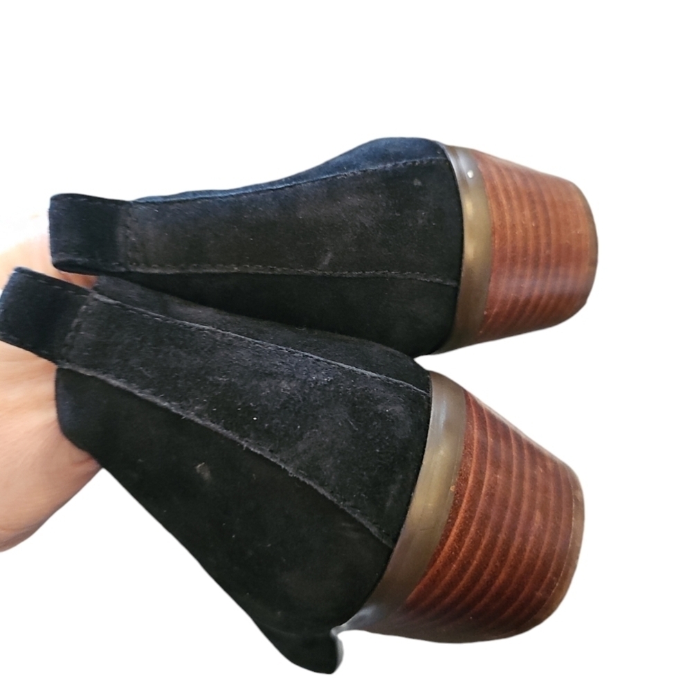 J. Crew Sawyer ankle boots sz 8.5 black suede booties - Picture 3 of 6